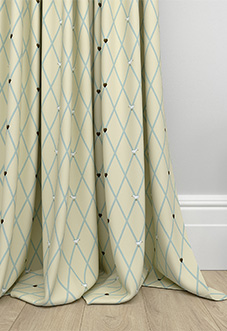 Puddle Down, Trellis Shell - Made to Measure Curtains